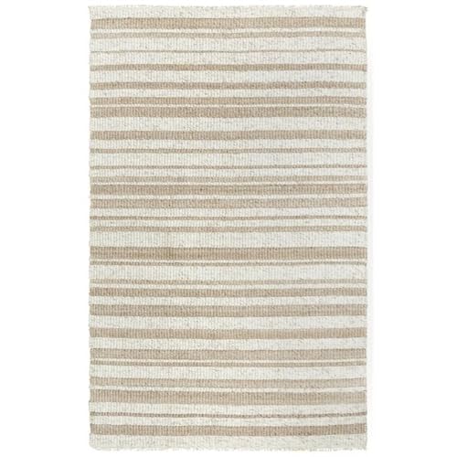 Rizzy Home Alora Decor Sun 7'6" X 9'6" Stripe Ivory/Beige Woven Area Rug