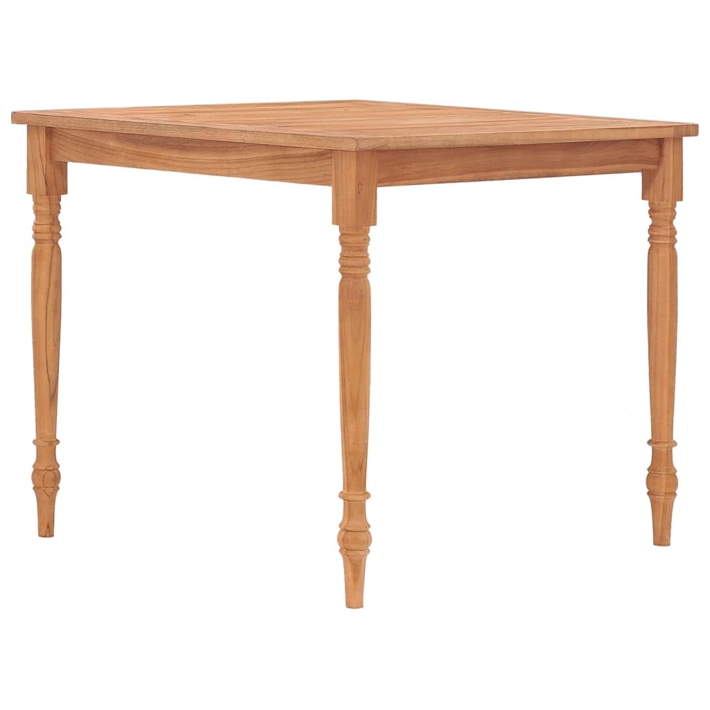 vidaXL Solid Teak Wood Batavia Table