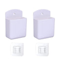 Svaitend 2 Pcs Remote Control Holder,Hole-Free Self Adhesive Remote Holder,Wall Mount Pen Holder Hole For Home Office School Sup
