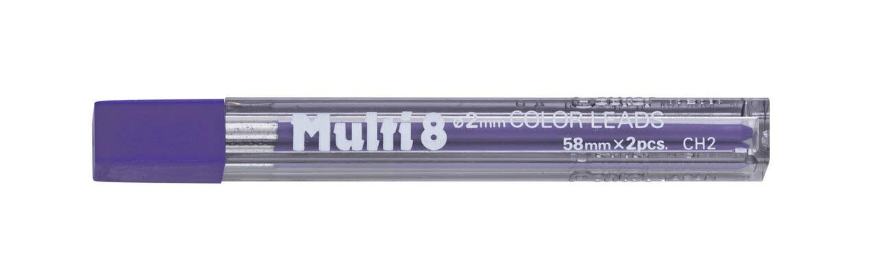 Pentel Multi 8 Color 2 Mm Lead Refill, Violet (Ch2-V)