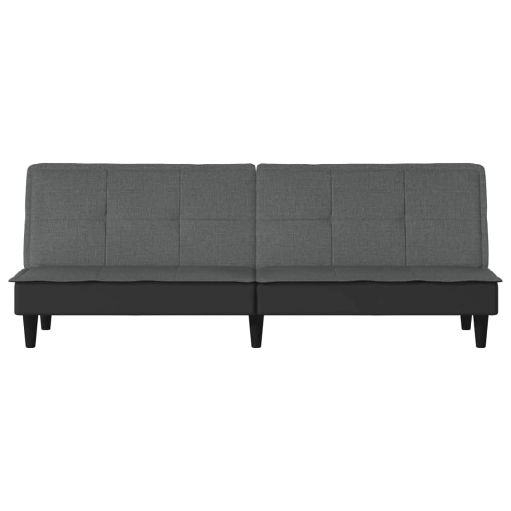vidaXL Modern Sofa Bed - Dark Gray Fabric, Quickly Converts from Sofa to Bed, Perfect for Living Room, Guest Room or Office, California Prop 65 Compliant