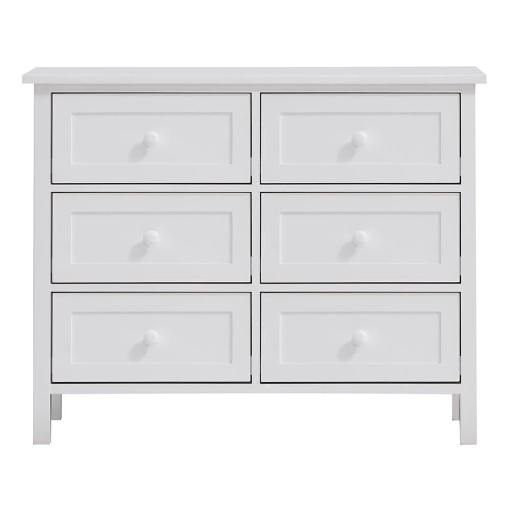 Acme Iolanda 6-Drawer Wooden Dresser in White