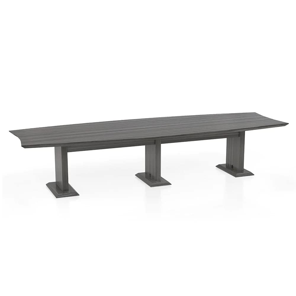 Safco Products Safco 144&quot; Rectangle Conference Table - Textured Driftwood - Sterling Series