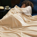 Phf Ultra Soft Fleece Blanket King Size, No Shed No Pilling Luxury Plush Cozy 300Gsm Lightweight Blanket For Bed, Couch, Chair, Sofa Suitable For All Season, 108' X 90', Beige
