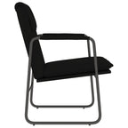 vidaXL Stylish Modern Lounge Chair - 21.7"x25.2"x31.5" Comfy Faux Leather in Elegant Black, Ideal for Relaxation & Home Decor
