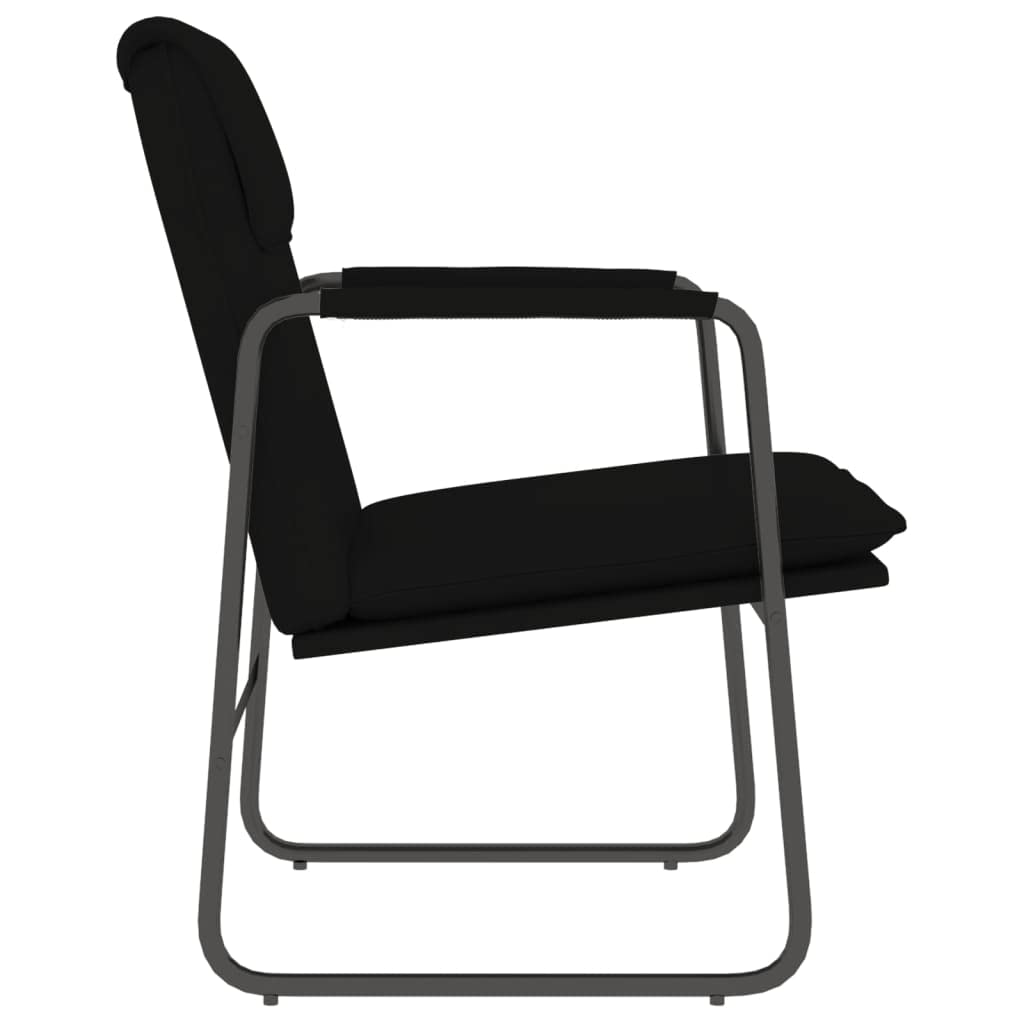 vidaXL Stylish Modern Lounge Chair - 21.7"x25.2"x31.5" Comfy Faux Leather in Elegant Black, Ideal for Relaxation & Home Decor