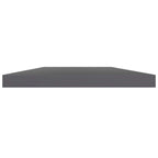 vidaXL Bookshelf Boards - Floating Shelf - High Gloss Gray - Engineered Wood - 15.7"x7.9"x0.6" - Modern Storage Solution - Set of 4