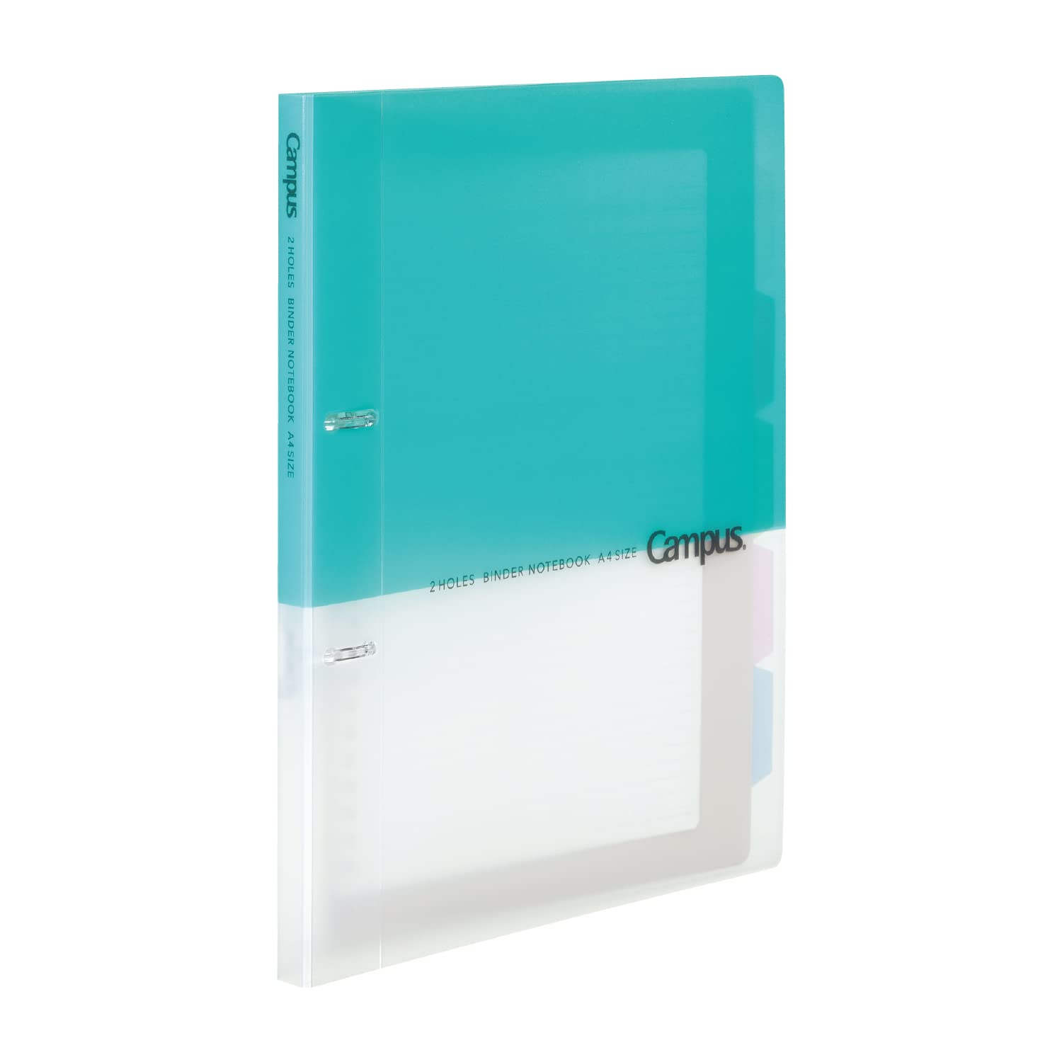 KOKUYO Campus A4 2-Ring Loose Leaf Binder, Light Blue, Holds Up to 100 Sheets, Japan Import, Durable Design