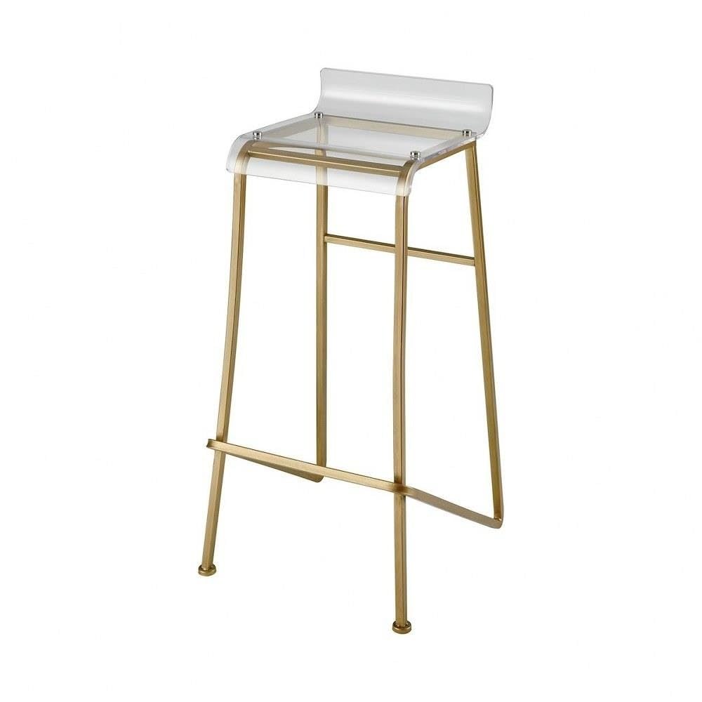 Sterling Home Hyperion Bar stool, gold, clear