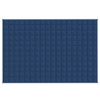 Vidaxl Weighted Sleep Enhancing Blanket Blue - Comforting And Breathable Fabric, Even Weight Distribution, Dual Fabric Design, Safe Duvet Attachment, Modern Style