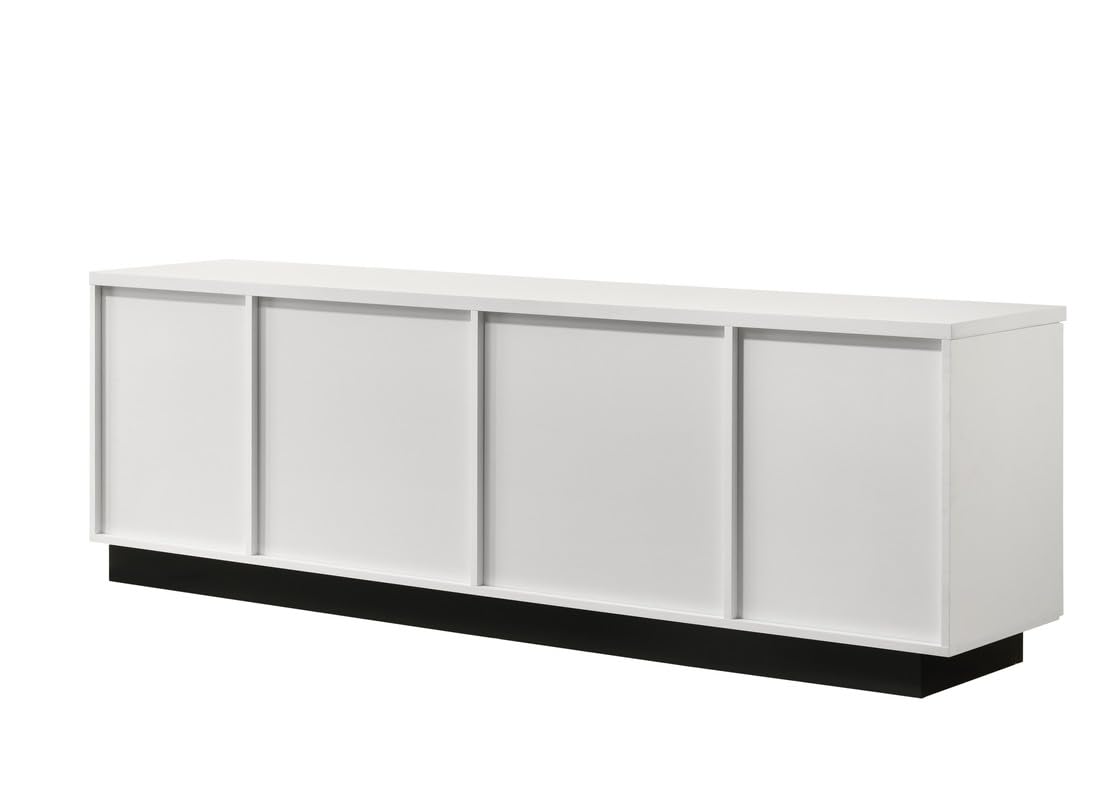 LILOLA LIVING Matilda 70.5&quot; White Finish TV Stand with Drawers