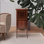 Elegant Buffet Table with Wine Racks, Shelves, and Cabinets | Walnut Finish | 46' W x 16' D x 34' H | Solid & Composite Wood | Easy Assembly