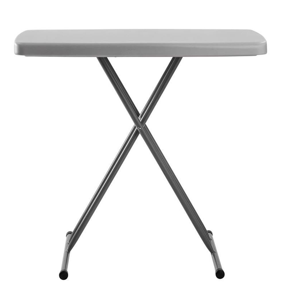 Commercialine PT Series 20x30 Metal Personal Folding Table in Speckled Gray