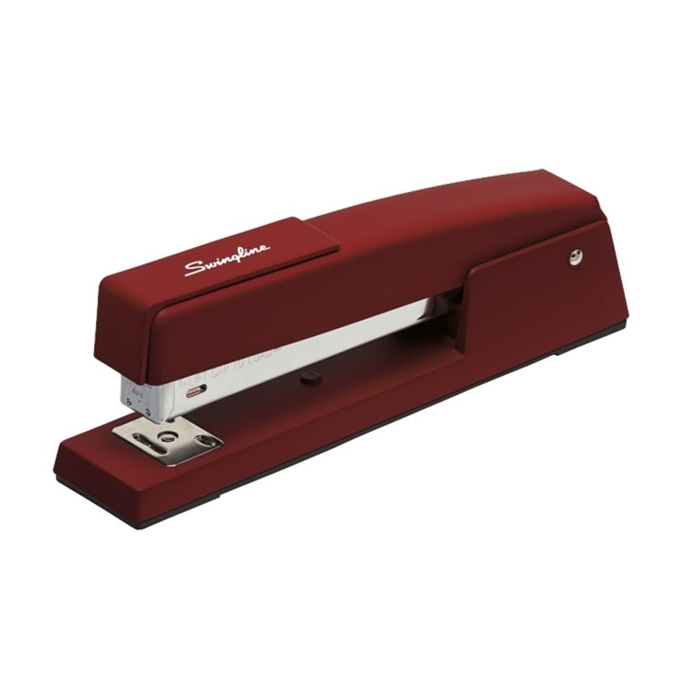 Swingline Stapler, 30 Sheet Capacity, 747 Classic Stapler, Jam Free, Metal, Lipstick Red (74718)