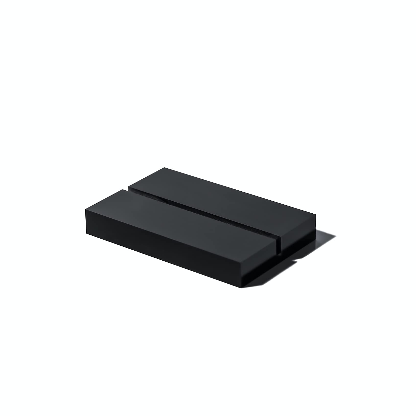 Uniqooo 3' Black Acrylic Stand | 10 Pack 3Mm Slot Wedding Sign Holders, Perfect For Wedding, Table Number, Exhibition, Office,