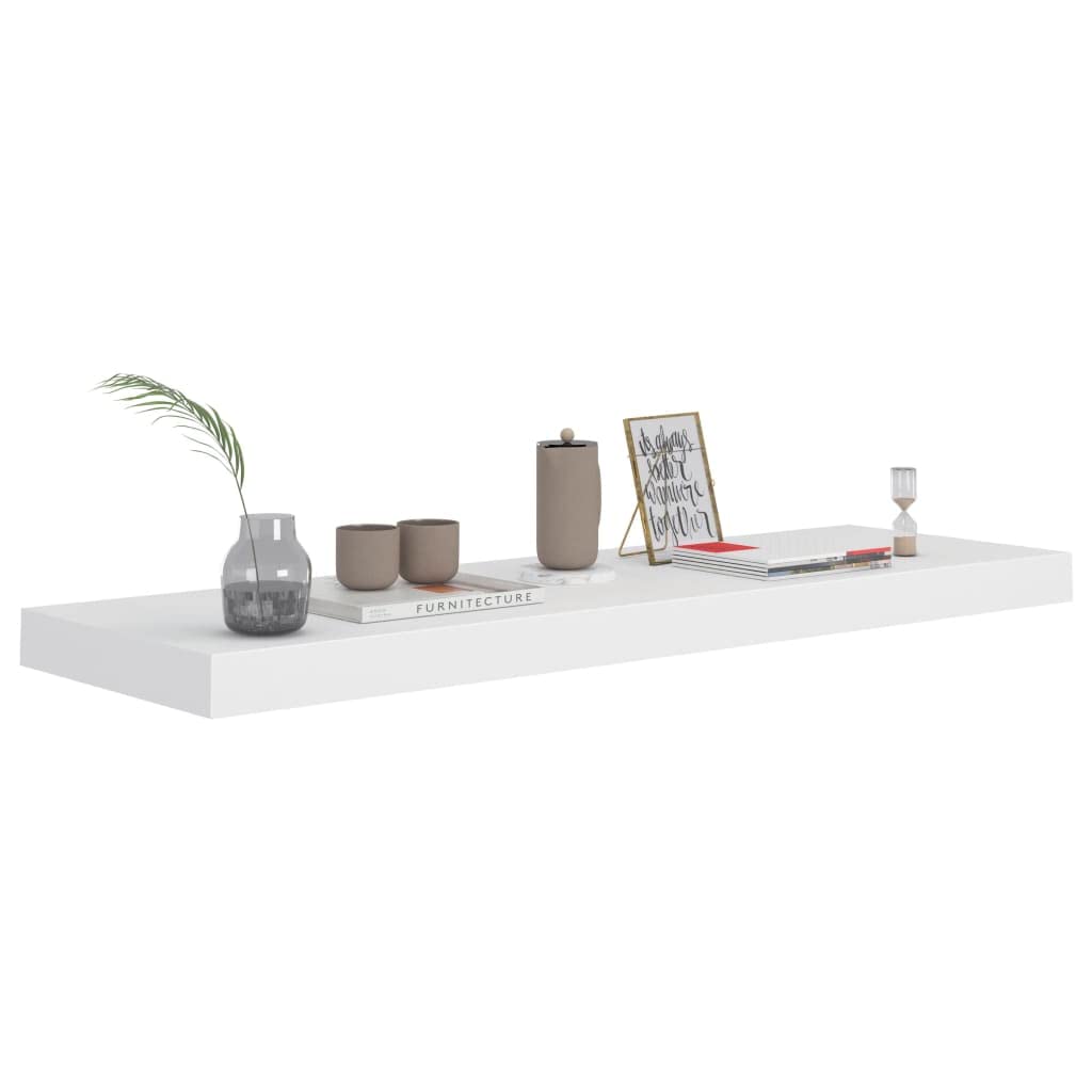 vidaXL Floating Wall Shelf White 31.5&quot;x9.3&quot;x1.5&quot; MDF