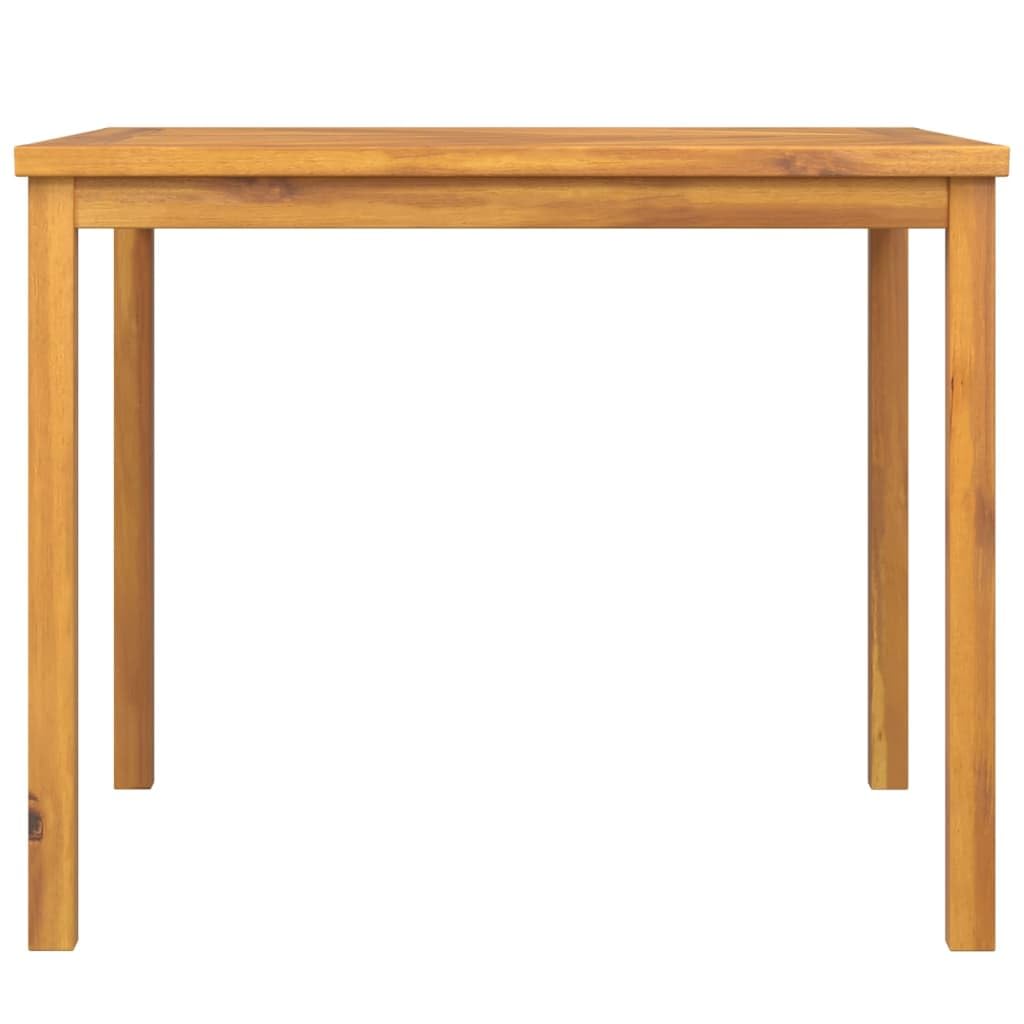 vidaXL Outdoor Dining Table - Solid Wood Acacia - Fishbone Pattern - Square Patio Table - Brown - Stable Wooden Frame - 35.4"x35.4"x29.1"