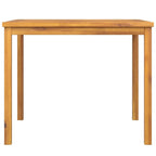 vidaXL Outdoor Dining Table - Solid Wood Acacia - Fishbone Pattern - Square Patio Table - Brown - Stable Wooden Frame - 35.4"x35.4"x29.1"
