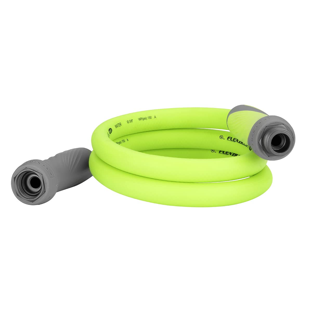 Flexzilla Garden Lead-In Hose With Swivelgrip, 5/8 In. X 5 Ft., Heavy Duty, Lightweight, Drinking Water Safe, Zillagreen - Hfzg5