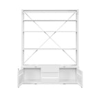 Acme Cargo Bookshelf & Ladder (TV Stand) in White