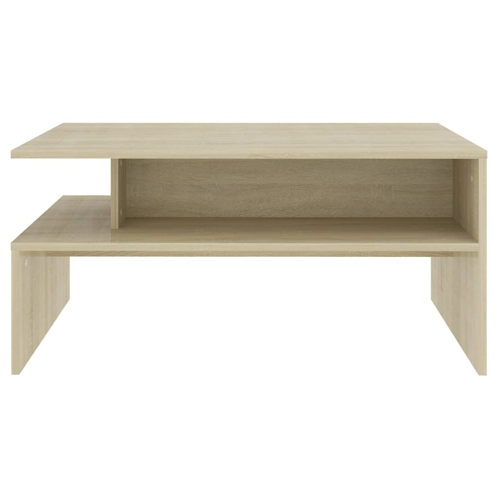 vidaXL Coffee Table Sonoma Oak 35.4"x23.6"x16.7" Engineered Wood