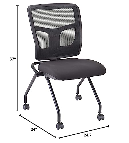 Lorell Llr84385 - Fabric Chair With Rollers - Thumbnail 2
