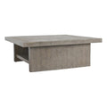 Kosas Home Stonebridge 50" Square Wood Coffee Table in Antique Gray