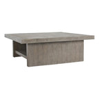 Kosas Home Stonebridge 50" Square Wood Coffee Table in Antique Gray