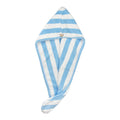 Stasia Street Hair Wrap Towel Hair Drying Bathrobe Super Quick Drying Microfiber Bath Towel. (Oceanic Polka)