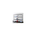 Lorell Starter Shelving Unit, 4 Shelves/4 Posts, 36 By 18 By 72-Inch, Black