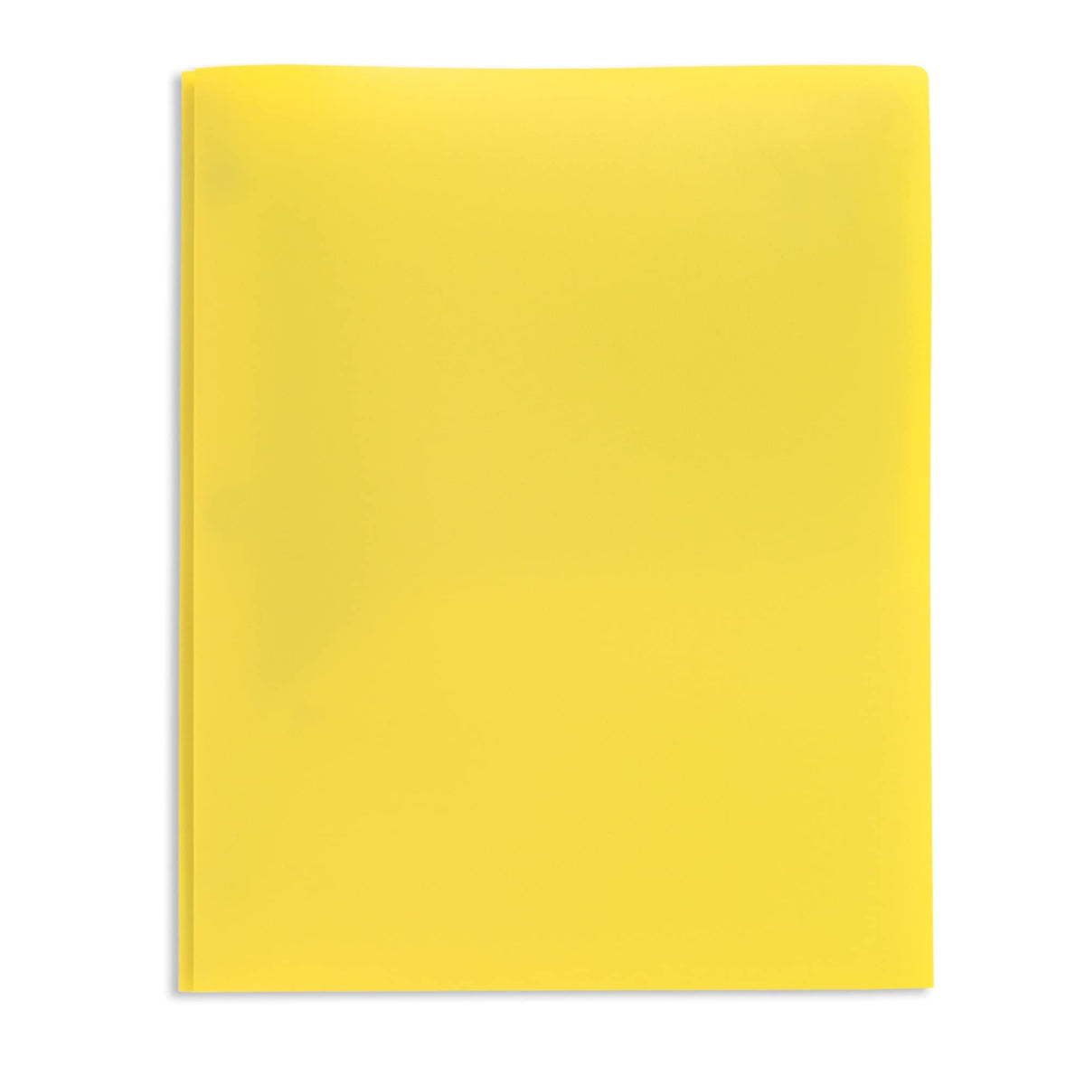 Office Depot Brand School-Grade 3-Prong Poly Folder, Letter Size, Yellow