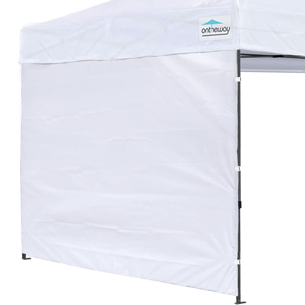 Ontheway Sunwall For 10X10 Pop Up Canopy, Instant Canopy Tent Sidewall, 1 Pack Sidewall Only (White)