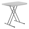 Commercialine PT Series 20x30 Metal Personal Folding Table in Speckled Gray