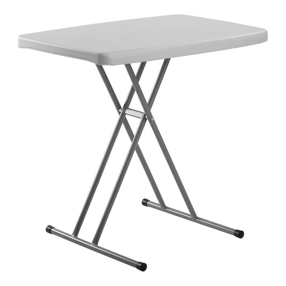 Commercialine PT Series 20x30 Metal Personal Folding Table in Speckled Gray