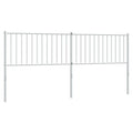 vidaXL Classic 76" Steel Headboard in Black - Robust Construction, Excellent Back Support, Easy to Assemble, Durable Powder Coated Finish
