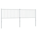 vidaXL Classic 76" Steel Headboard in Black - Robust Construction, Excellent Back Support, Easy to Assemble, Durable Powder Coated Finish