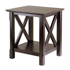 Ergode Wood Stafford End Table | Classic & Contemporary Design | Oyster Gray Finish | Drawer & Shelf | Solid & Composite Wood | 19.9" W x 18.9" D x 22" H (16018-VV) (40420-VV)