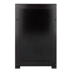 Winsome Wood Addison 4-Pc Storage Bench with 3 Foldable Woven Baskets - Espresso and Chocolate