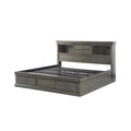 Acme Louis Philippe III - Queen Bed w/Storage in Dark Gray
