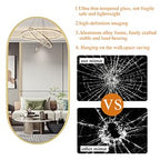 Protylctaster Oval Mirrors,Oval Bathroom Mirrors,20X28 Gold Mirror For Wall,Oval Wall Mirror,Bathroom Mirrors For Over Sink(Gold