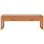 vidaXL Solid Teak TV Stand - Media Console/Storage Cabinet for Living Room/Office - 47.2"x15.7"x17.7" - Brown Teak Wood
