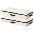 2Pcs UnderBed Storage Bins with Sturdy Handles, Toy Storage Organizers