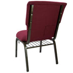 Flash Furniture Advantage Maroon Discount Church Chair - 21 In. Wide