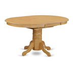 East West Furniture AVVA7-OAK-C 7 Piece Dining Table Set Consist of an Oval Dining Room Table with Butterfly Leaf and 6 Linen Fabric Upholstered Chairs, 42x60 Inch, Oak