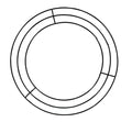Fantastic Fall Floral Garden Wire Metal Wreath Form - 8 Inch Diameter - 2 Count