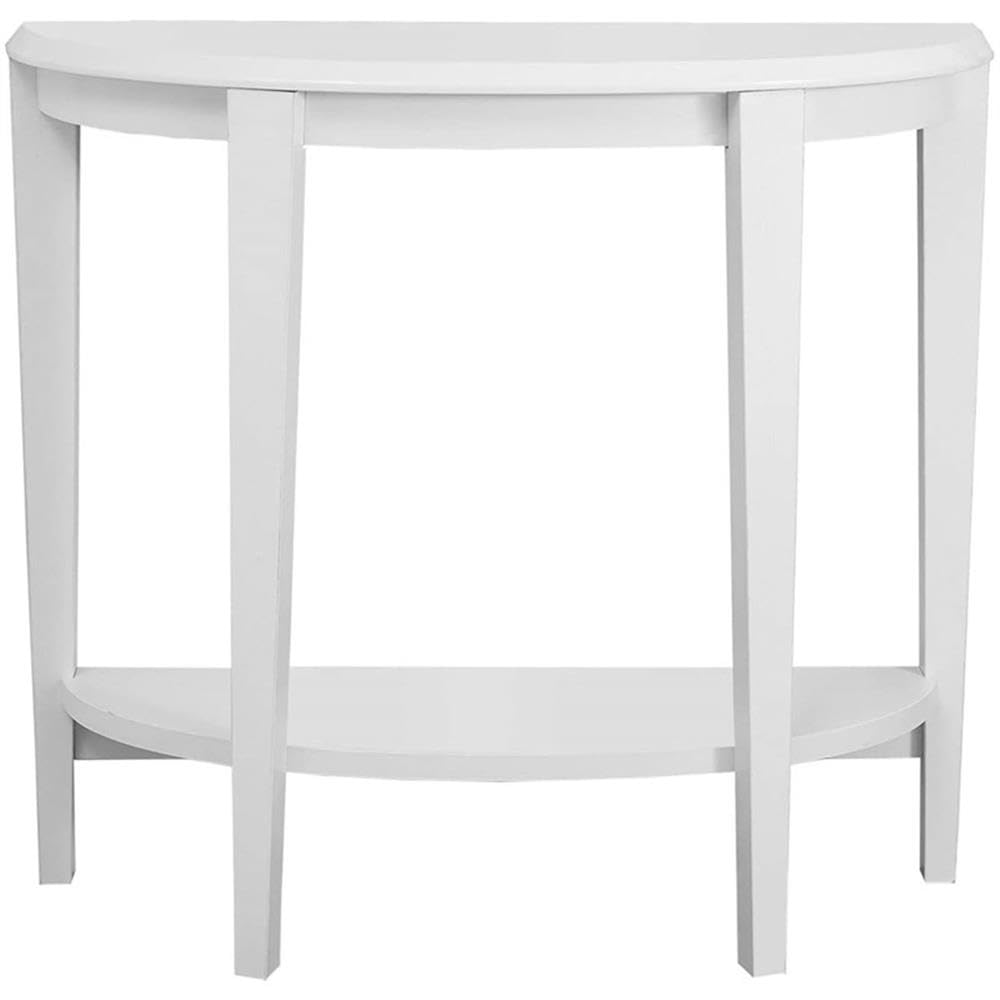 Monarch Specialties Console Table - Narrow Entry Table, 36” L (White)