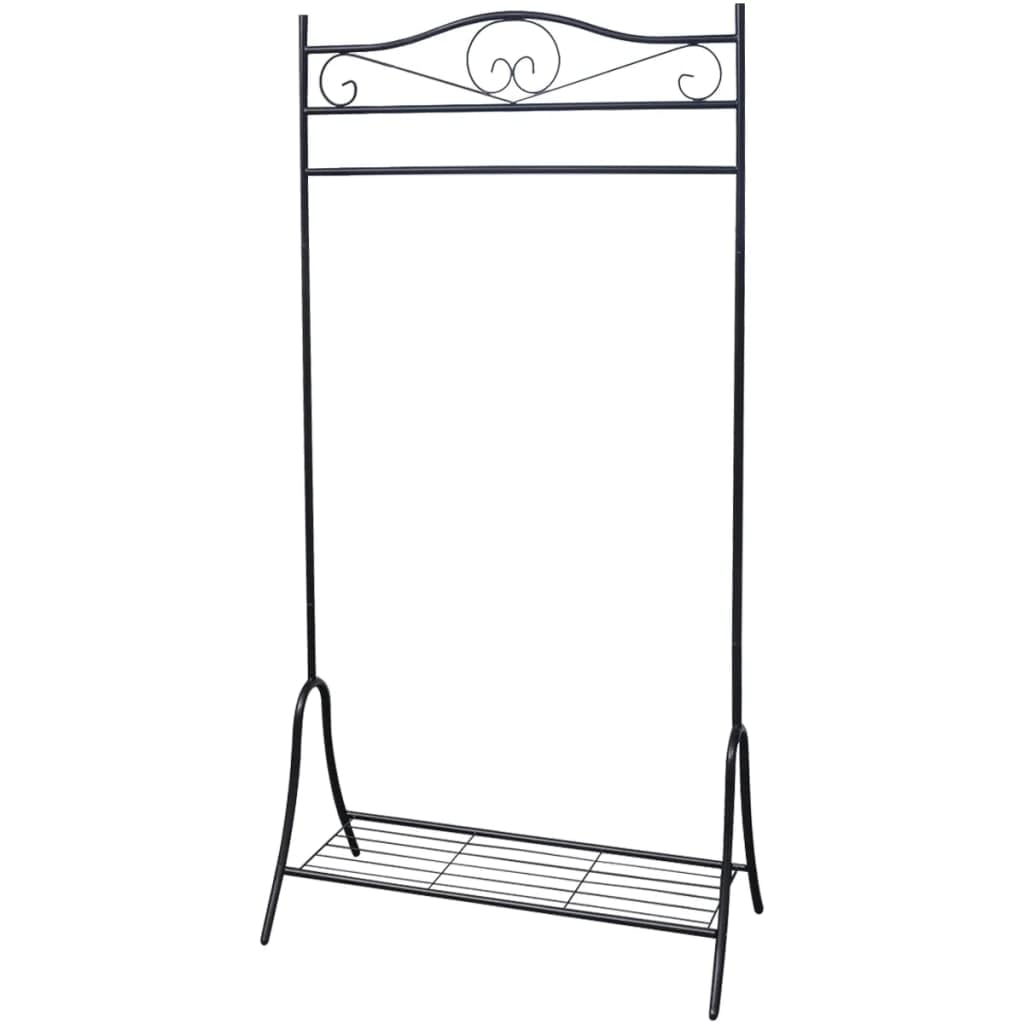 FAMIROSA Clothing Rack Black Steel