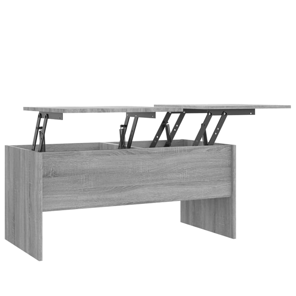 Vidaxl Coffee Table Gray Sonoma 40.2&quot;X19.9&quot;X18.3&quot; Engineered Wood