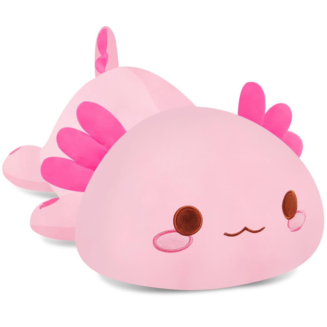 Snowolf Pink Axolotl Plush Pillow Cute And Soft Axolotl Stuffed Animal Kawaii Plushie Toy Great Gift For Kids And Adult, 19.7 '