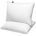 Jicuse Bed Pillows Queen Size Set Of 2, Hotel Quality Queen Pillows 2 Pack For Sleeping With Soft Down Alternative Filling, Guss